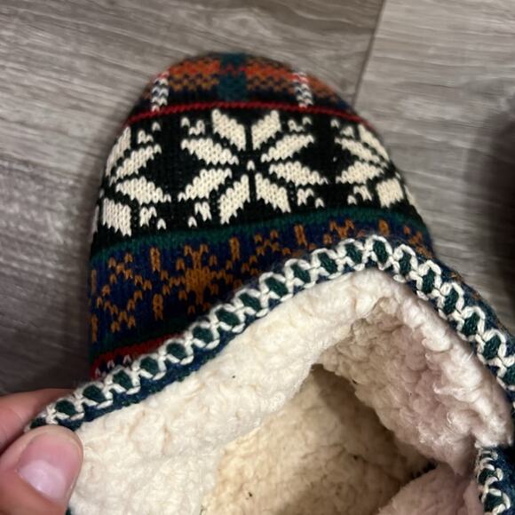 Muk Luks Women’s Size XL 11-12 Slippers Hard Bottom Faux Fur Inside - Picture 8 of 10